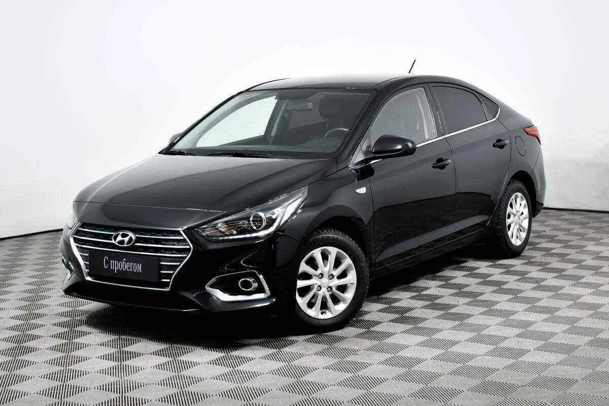 Hyundai Solaris, Черный, 2019, Автоматическая, 123 л.с., цена от 644 000 руб.