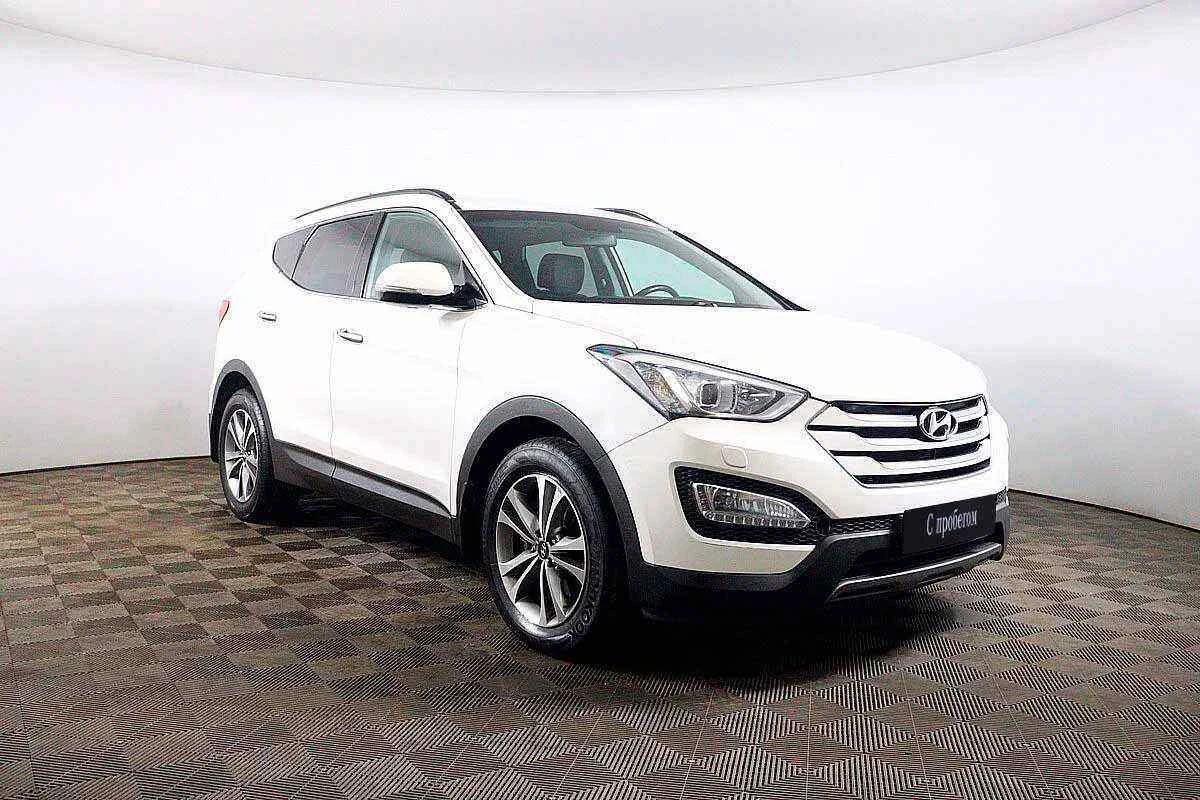 Hyundai Santa Fe, Белый, 2015, Автоматическая, 175 л.с., цена от 1 435 000 руб.