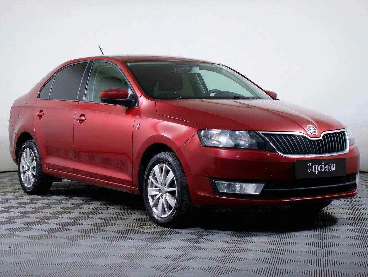 Skoda Rapid, Красный, 2017, Автоматическая, 110 л.с., цена от 550 000 руб.