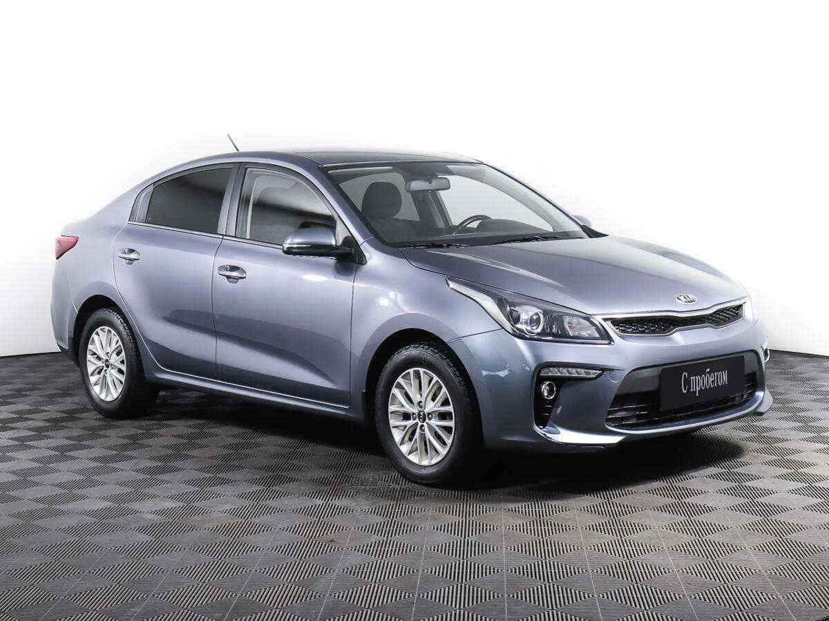 KIA Rio, Голубой, 2018, Автоматическая, 123 л.с., цена от 935 000 руб.