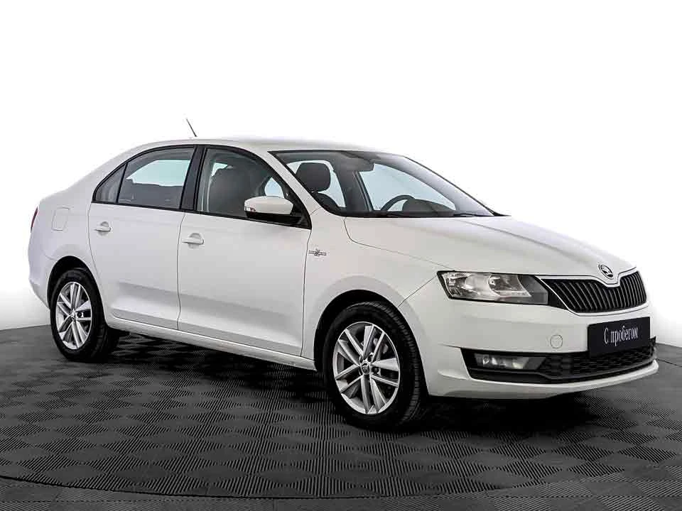 SKODA RAPID, Белый, 2019, Автоматическая, 110 л.с., цена от 956 800 руб.