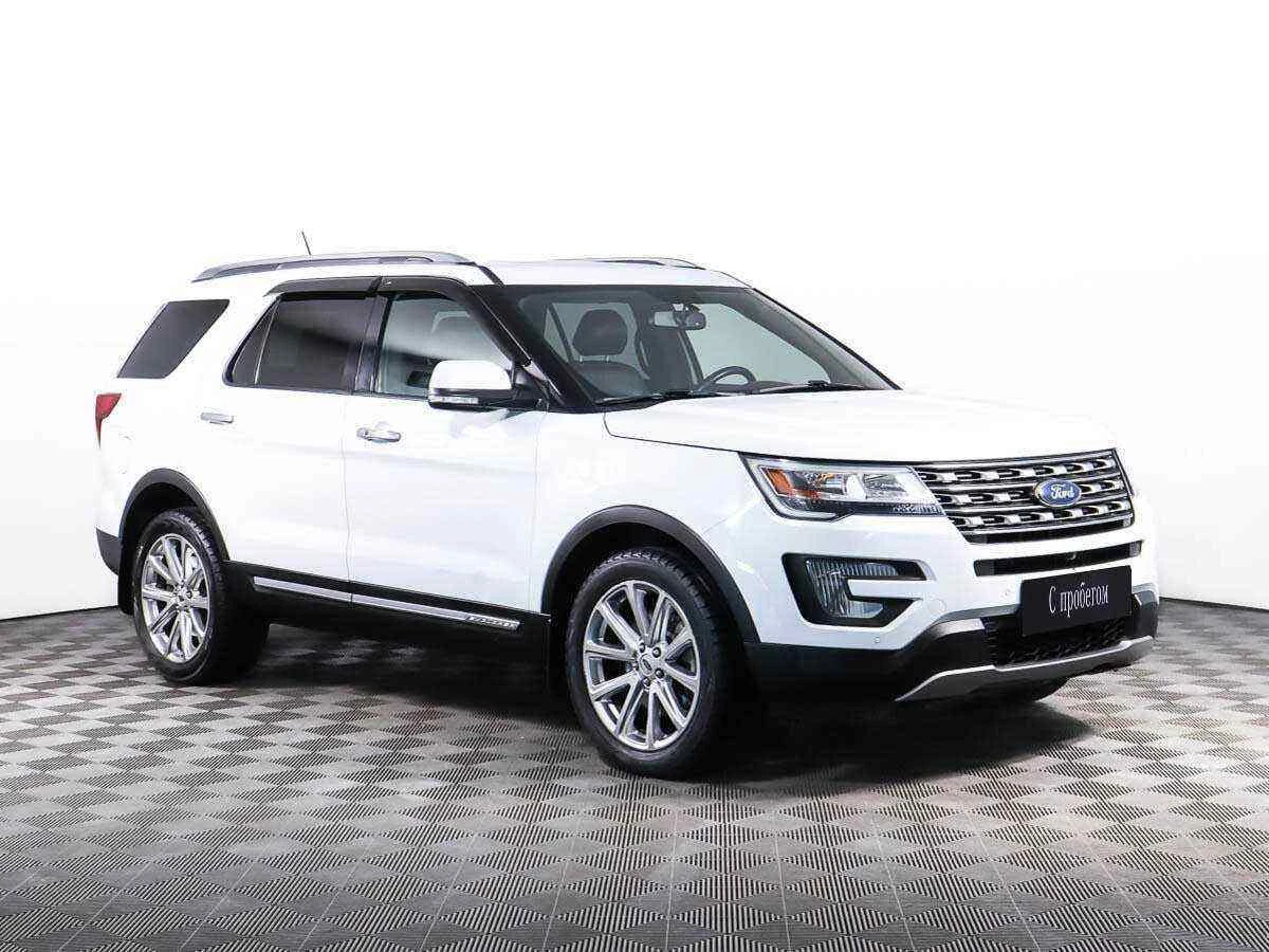Ford Explorer, Белый, 2016, Автоматическая, 249 л.с., цена от 2 109 000 руб.