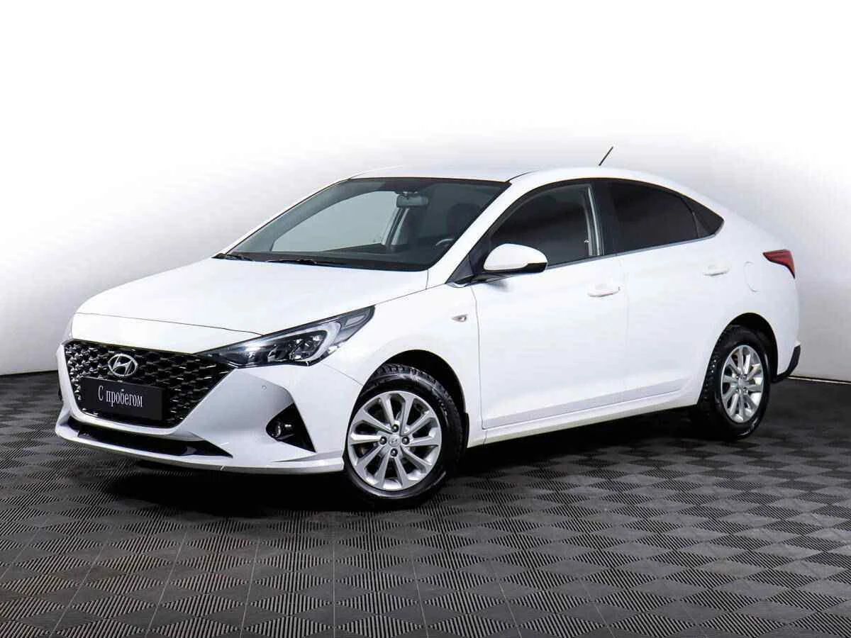 Hyundai Solaris, Белый, 2021, Автоматическая, 123 л.с., цена от 996 000 руб.