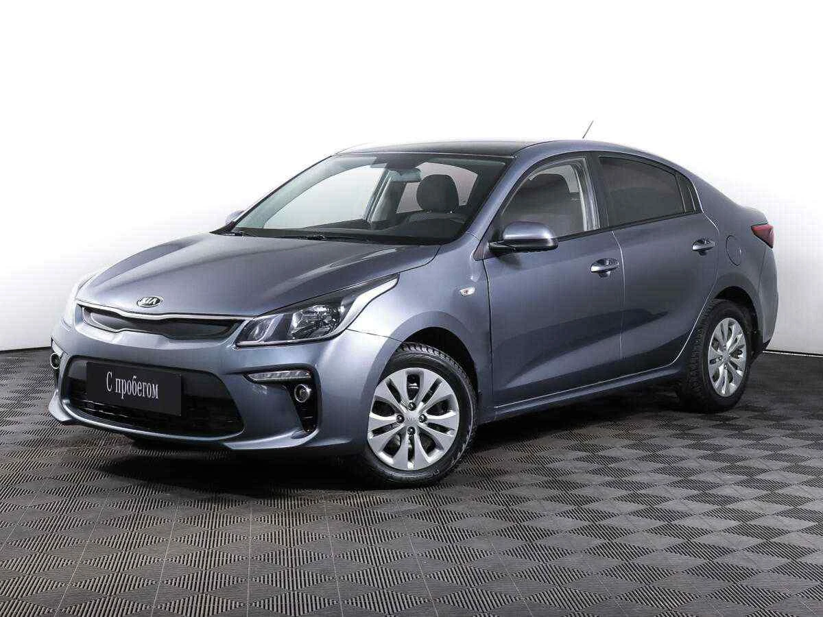 KIA Rio, Голубой, 2018, Автоматическая, 123 л.с., цена от 748 500 руб.