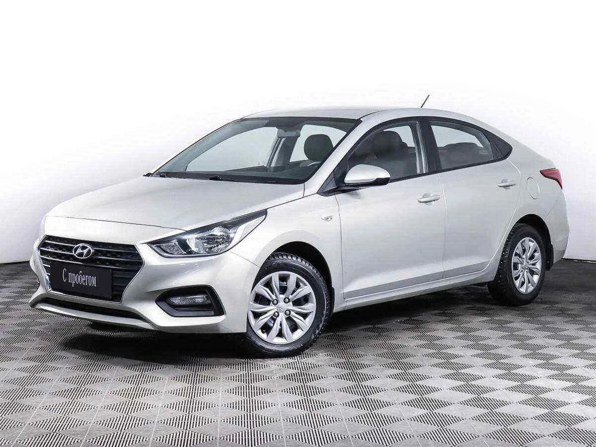 Hyundai Solaris, Серебряный, 2019, Автоматическая, 123 л.с., цена от 755 000 руб.