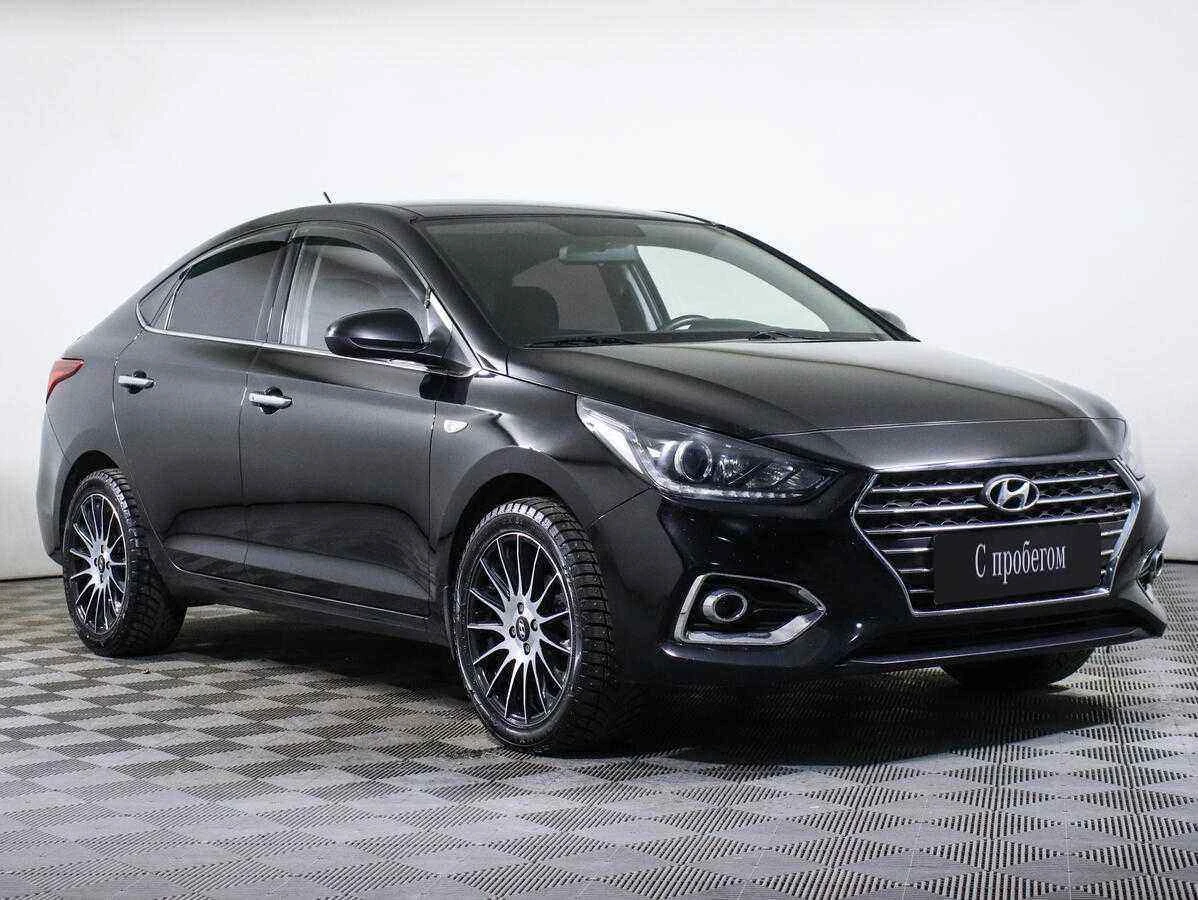 Hyundai Solaris, Черный, 2017, Автоматическая, 123 л.с., цена от 499 000 руб.