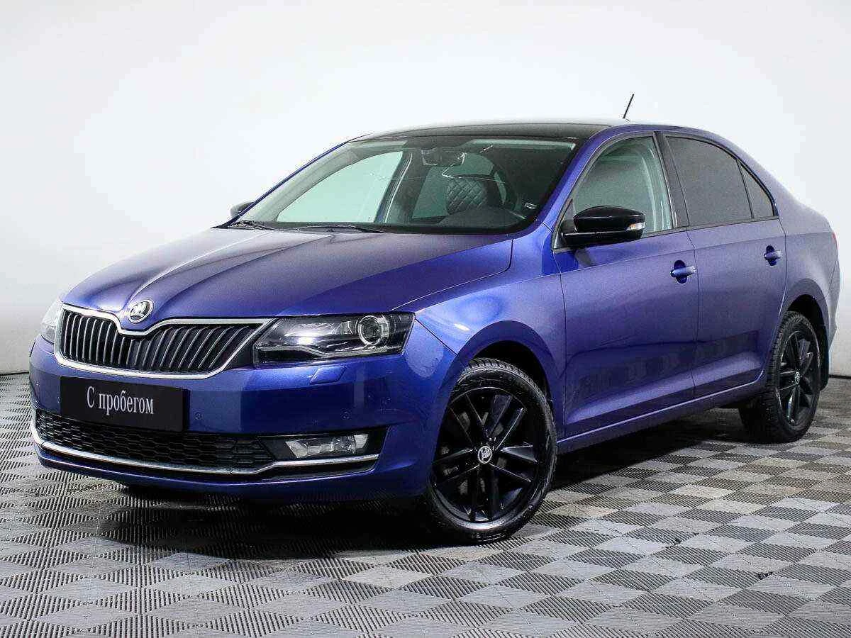 Skoda Rapid, Синий, 2019, Робот, 125 л.с., цена от 770 000 руб.