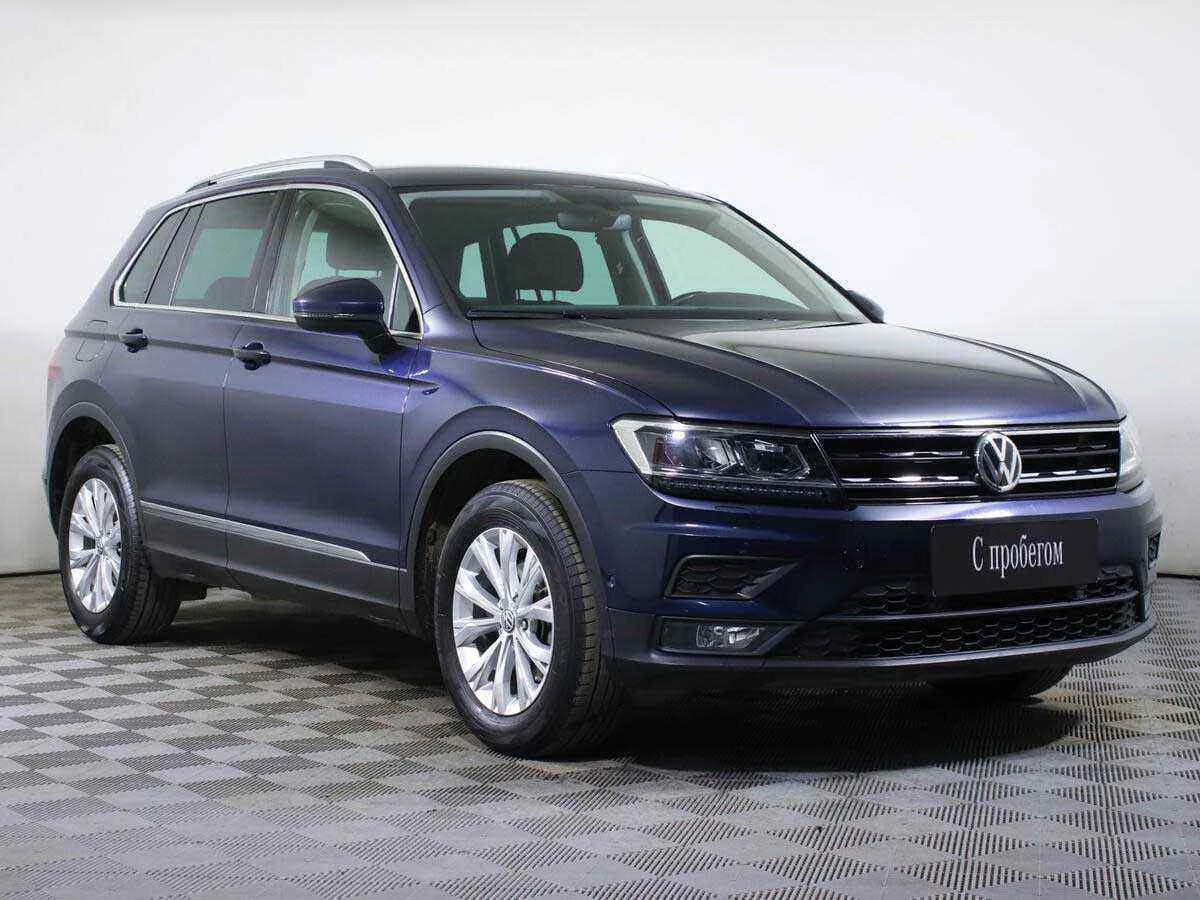 Volkswagen Tiguan, Синий, 2018, Робот, 150 л.с., цена от 1 854 000 руб.