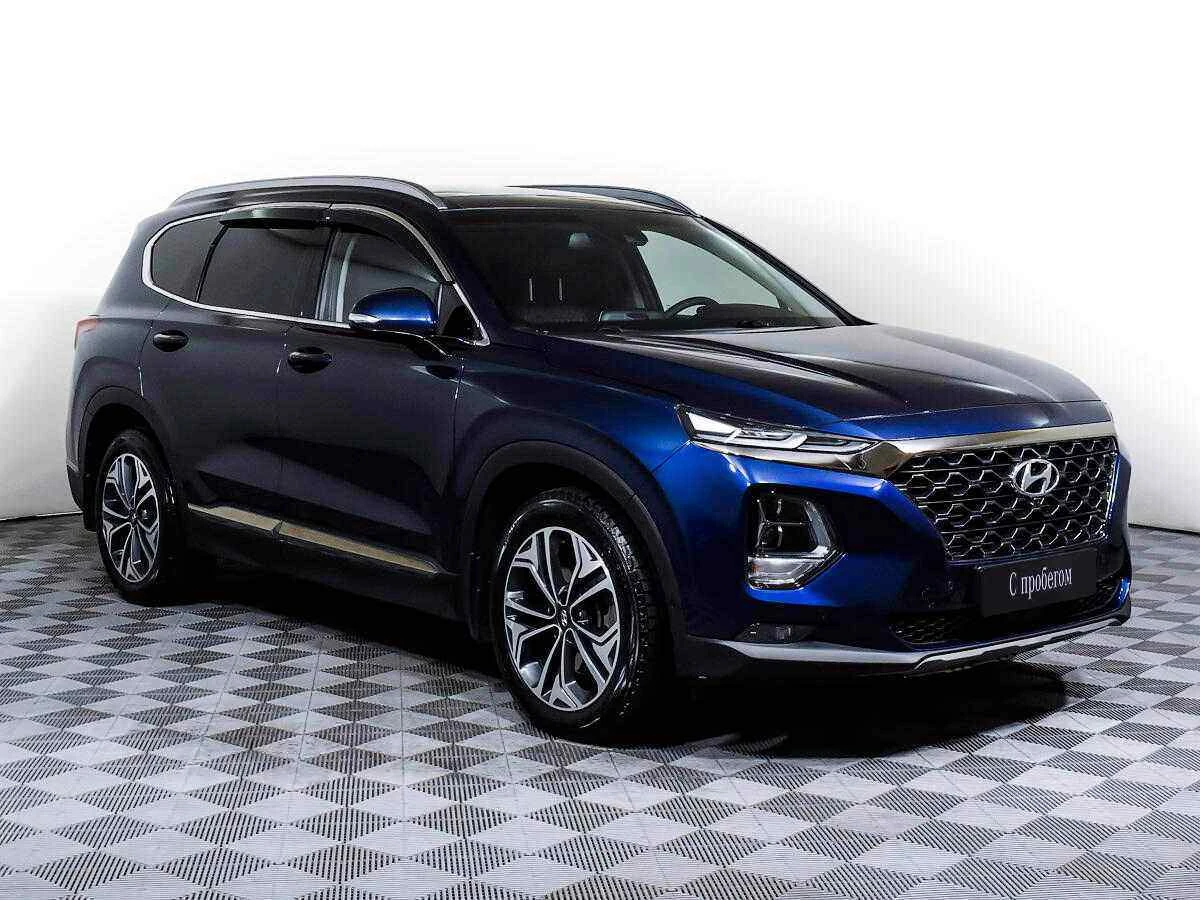 Hyundai Santa Fe, Синий, 2020, Автоматическая, 200 л.с., цена от 2 419 000 руб.