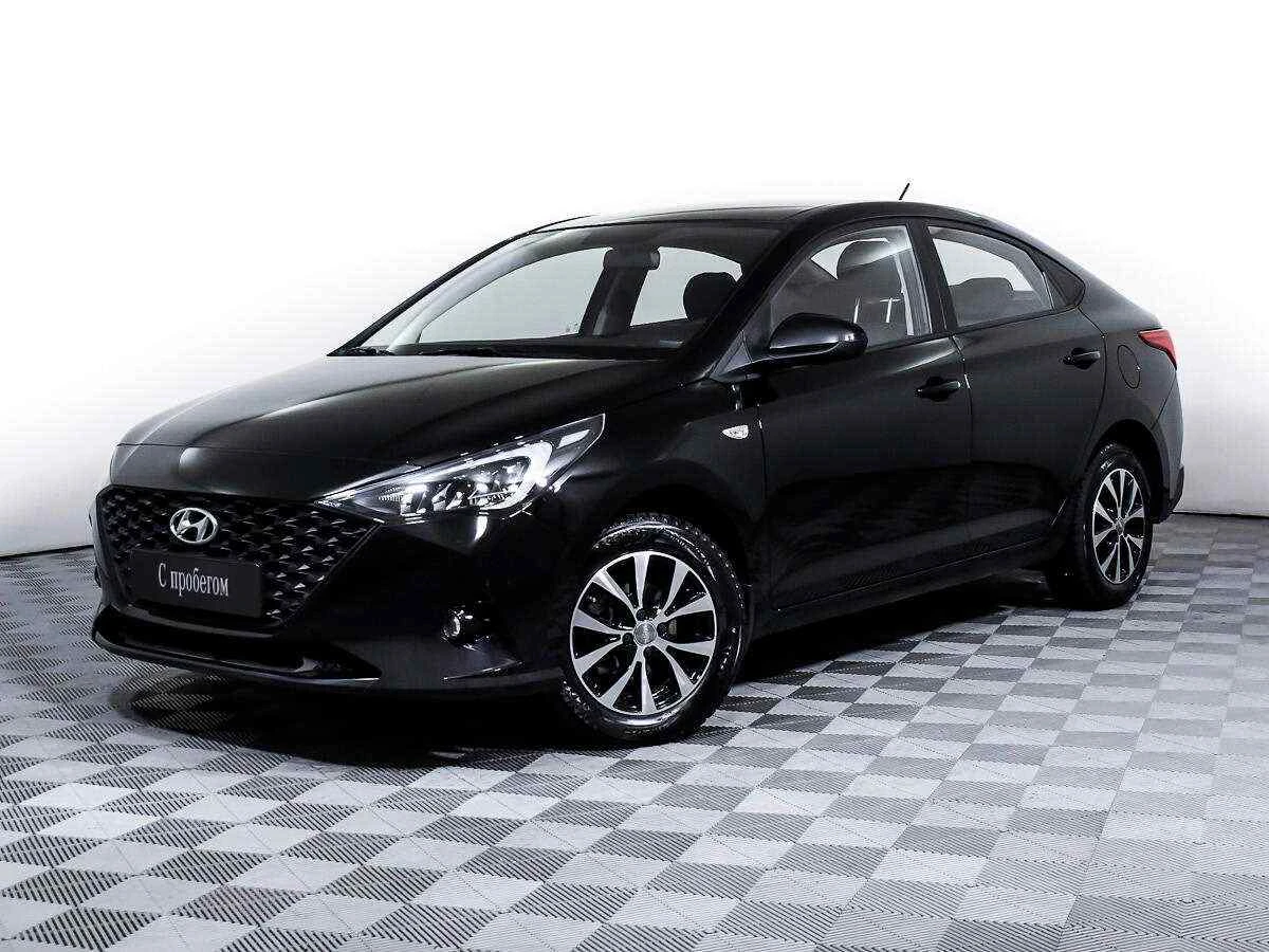 Hyundai Solaris, Черный, 2021, Автоматическая, 123 л.с., цена от 1 058 000 руб.