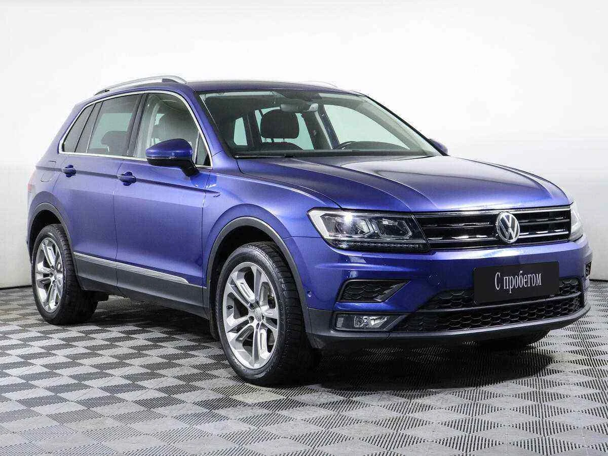 Volkswagen Tiguan, Синий, 2018, Робот, 150 л.с., цена от 1 446 000 руб.
