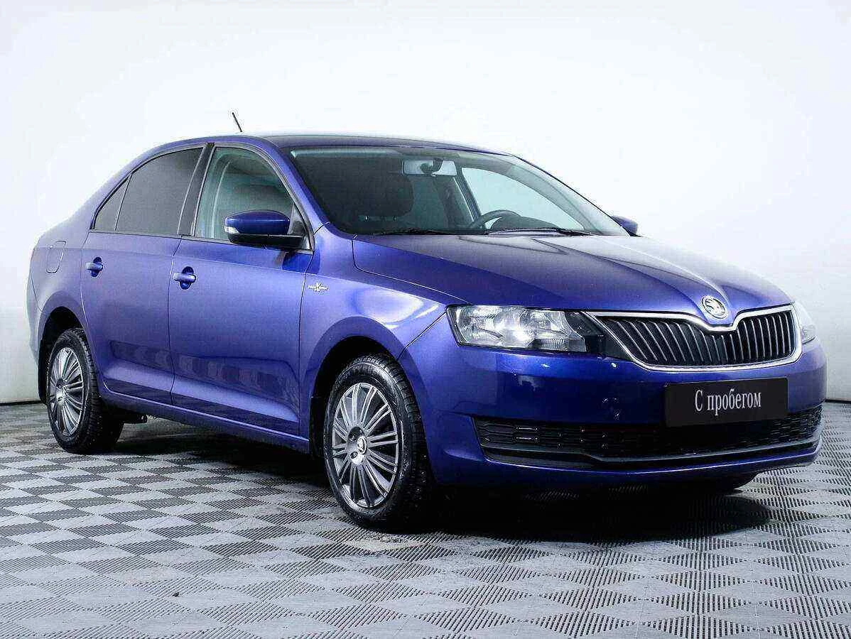 Skoda Rapid, Синий, 2019, Автоматическая, 110 л.с., цена от 700 000 руб.