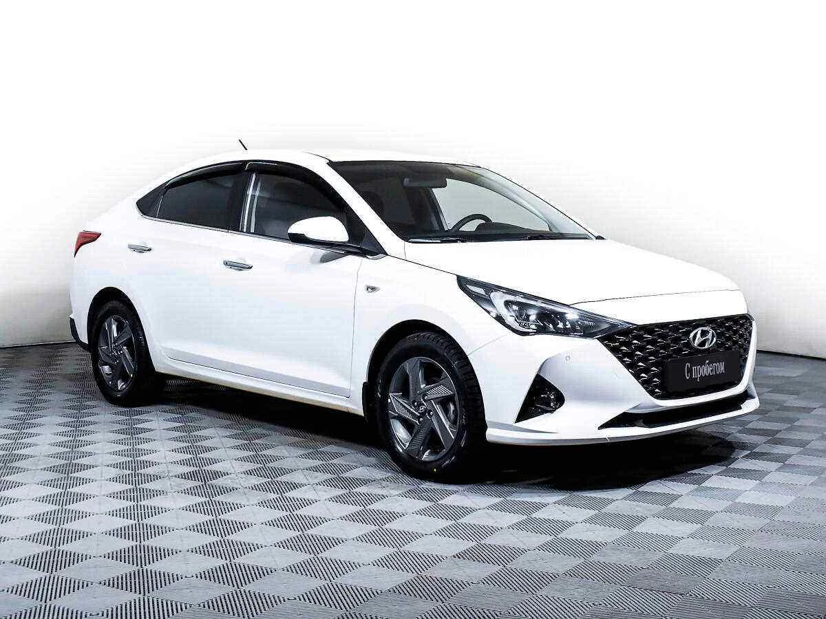 Hyundai Solaris, Белый, 2021, Автоматическая, 123 л.с., цена от 1 035 000 руб.