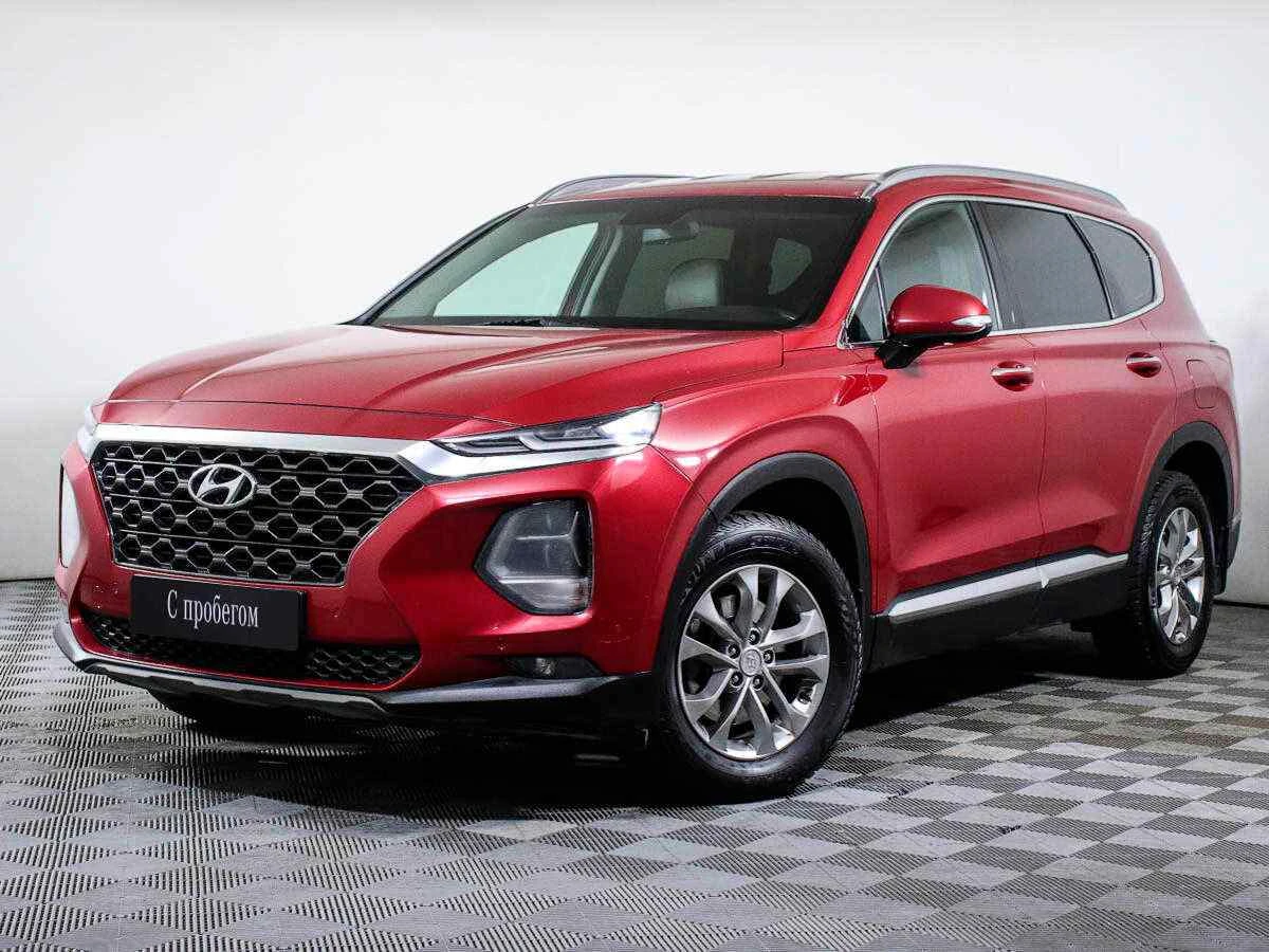 Hyundai Santa Fe, Красный, 2018, Автоматическая, 190 л.с., цена от 1 999 000 руб.
