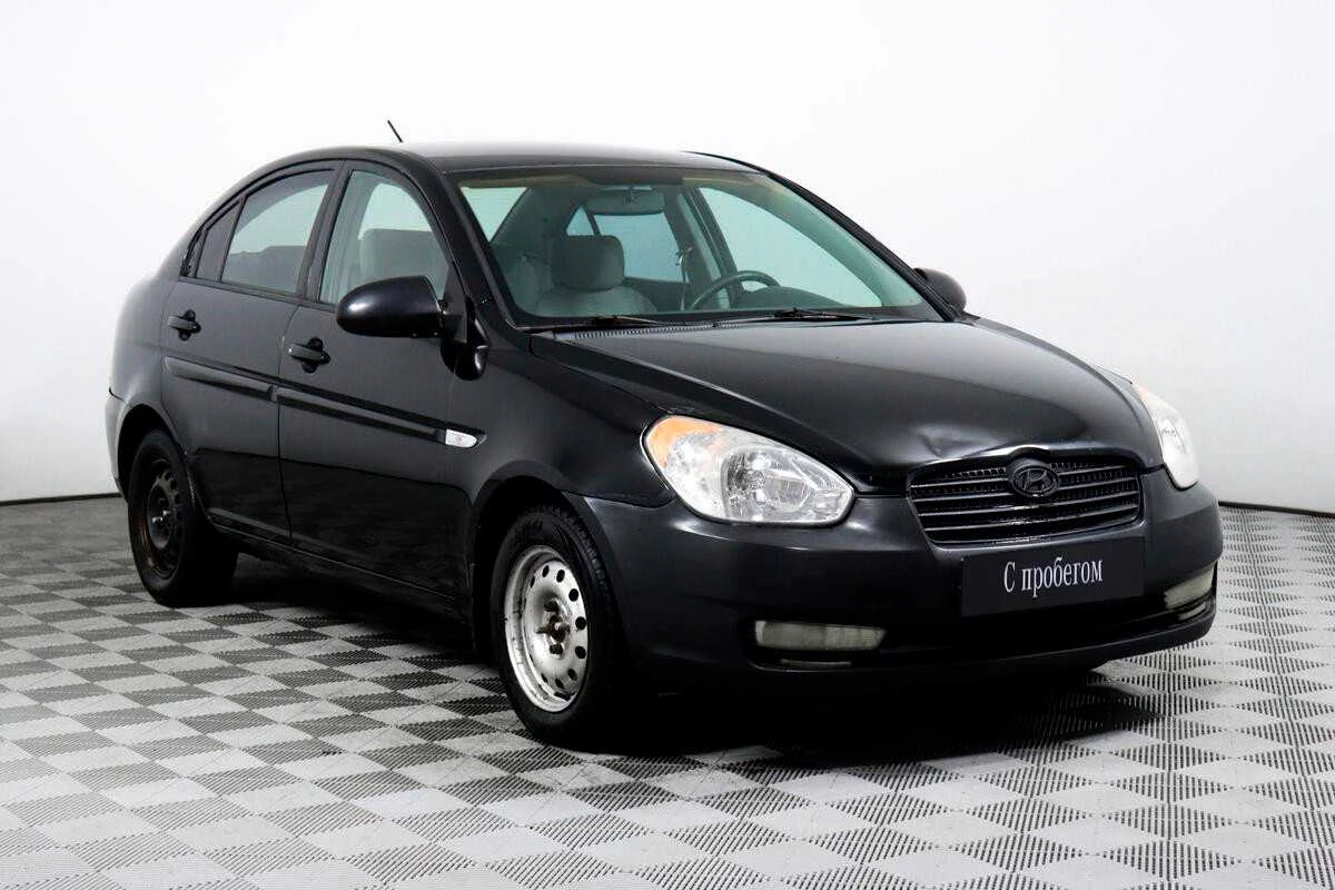 HYUNDAI VERNA, Черный, 2008, Механическая, 97 л.с., цена от 328 000 руб.