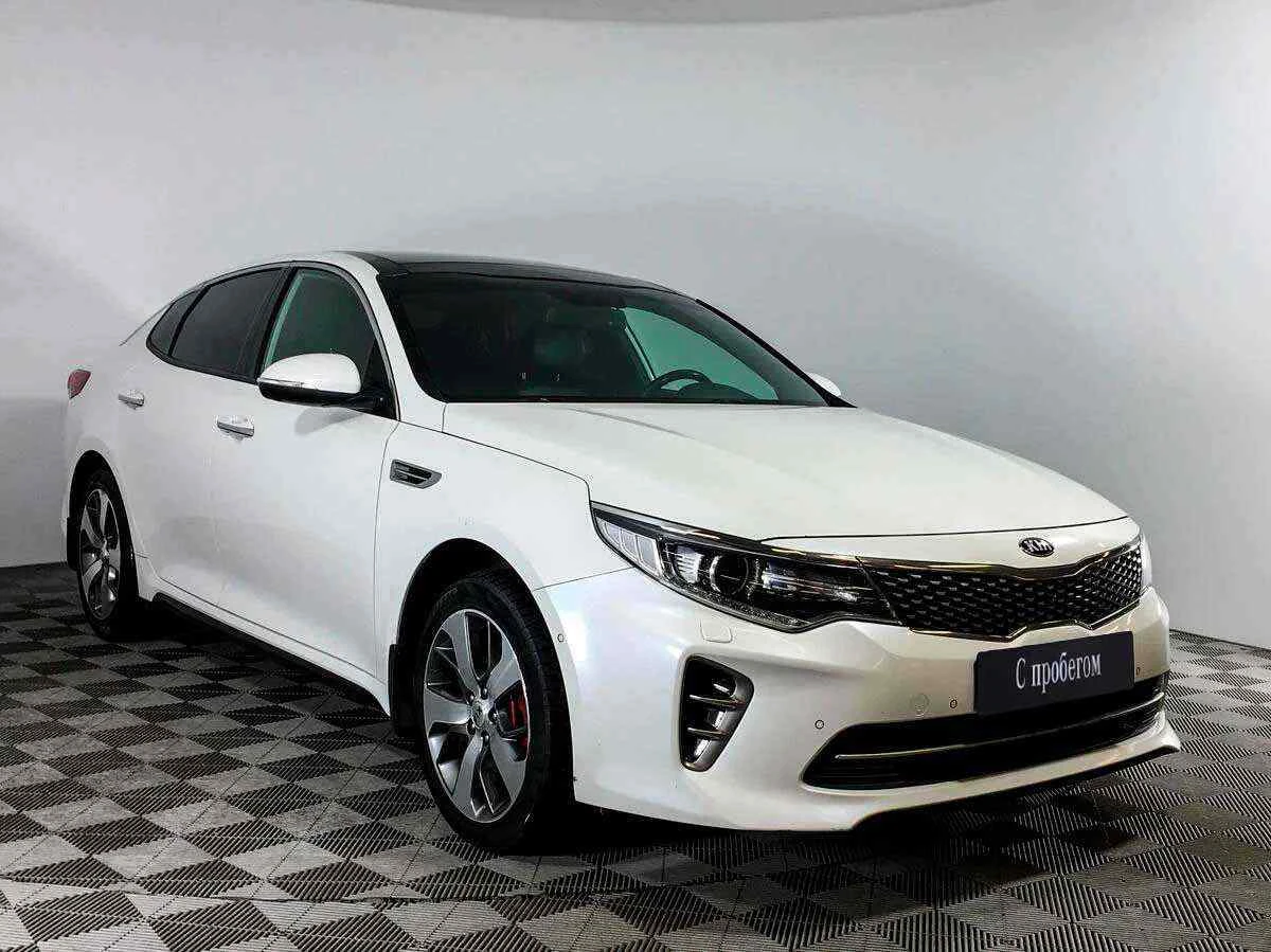 KIA Optima, Белый, 2016, Автоматическая, 245 л.с., цена от 1 210 000 руб.