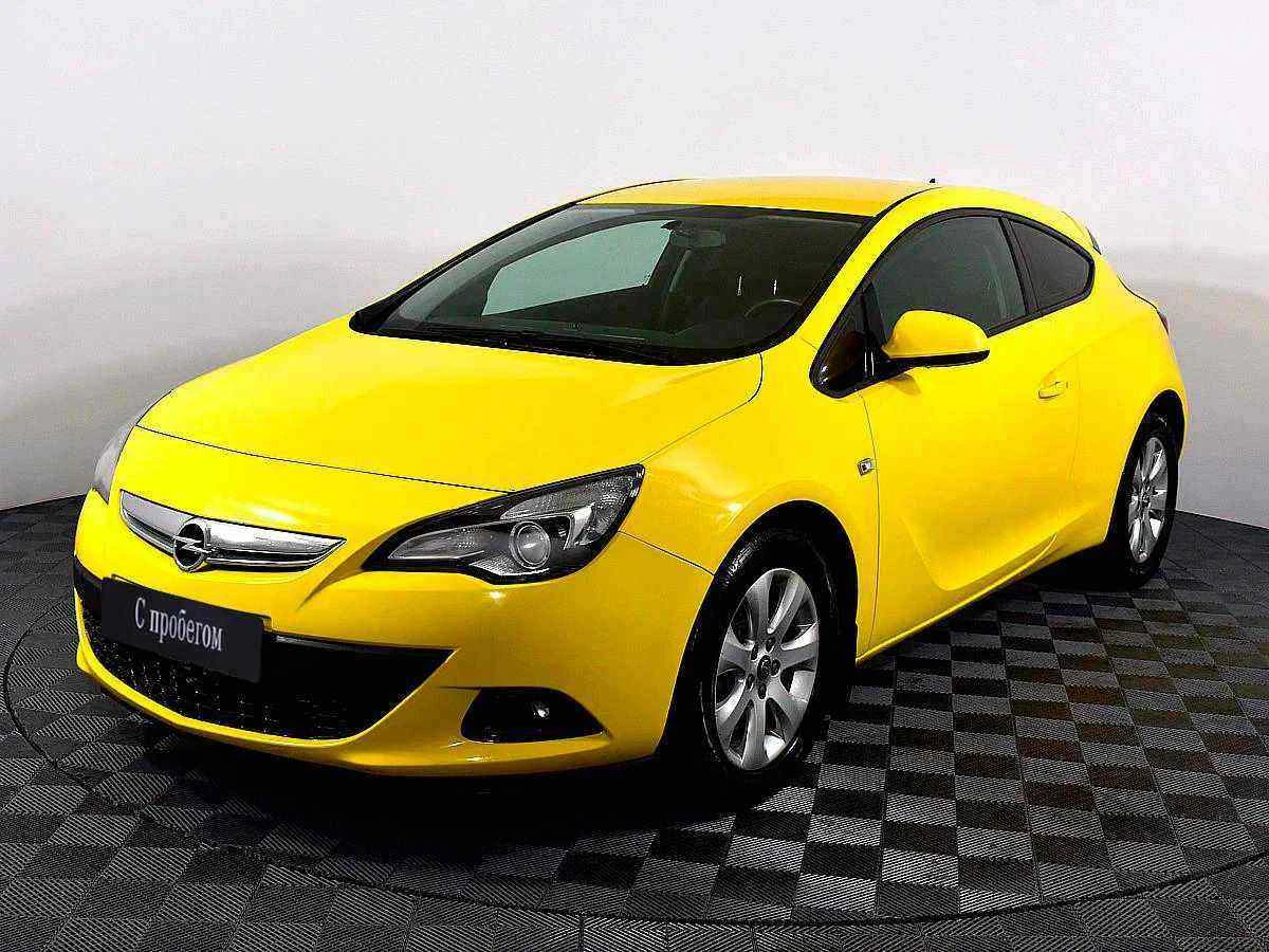 Opel Astra, Желтый, 2014, Автоматическая, 140 л.с., цена от 470 000 руб.