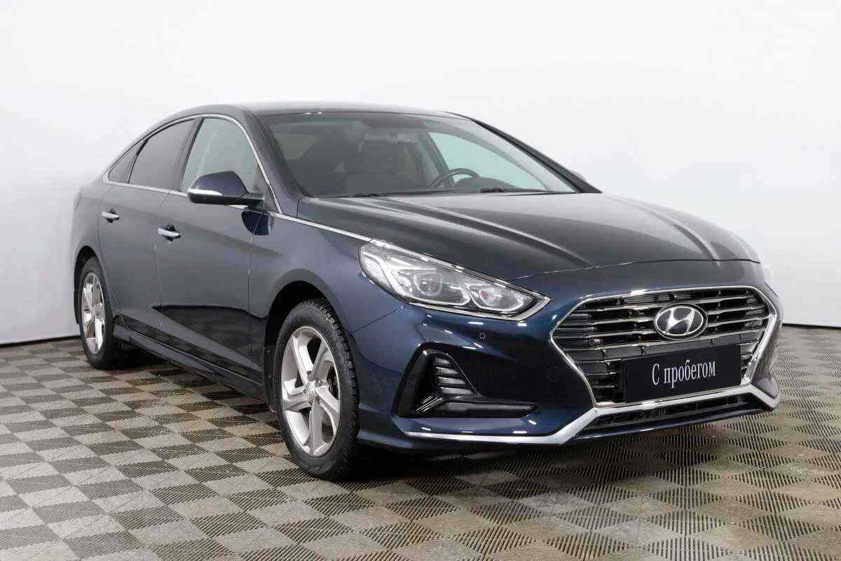 Hyundai Sonata, Синий, 2018, Автоматическая, 150 л.с., цена от 1 165 000 руб.