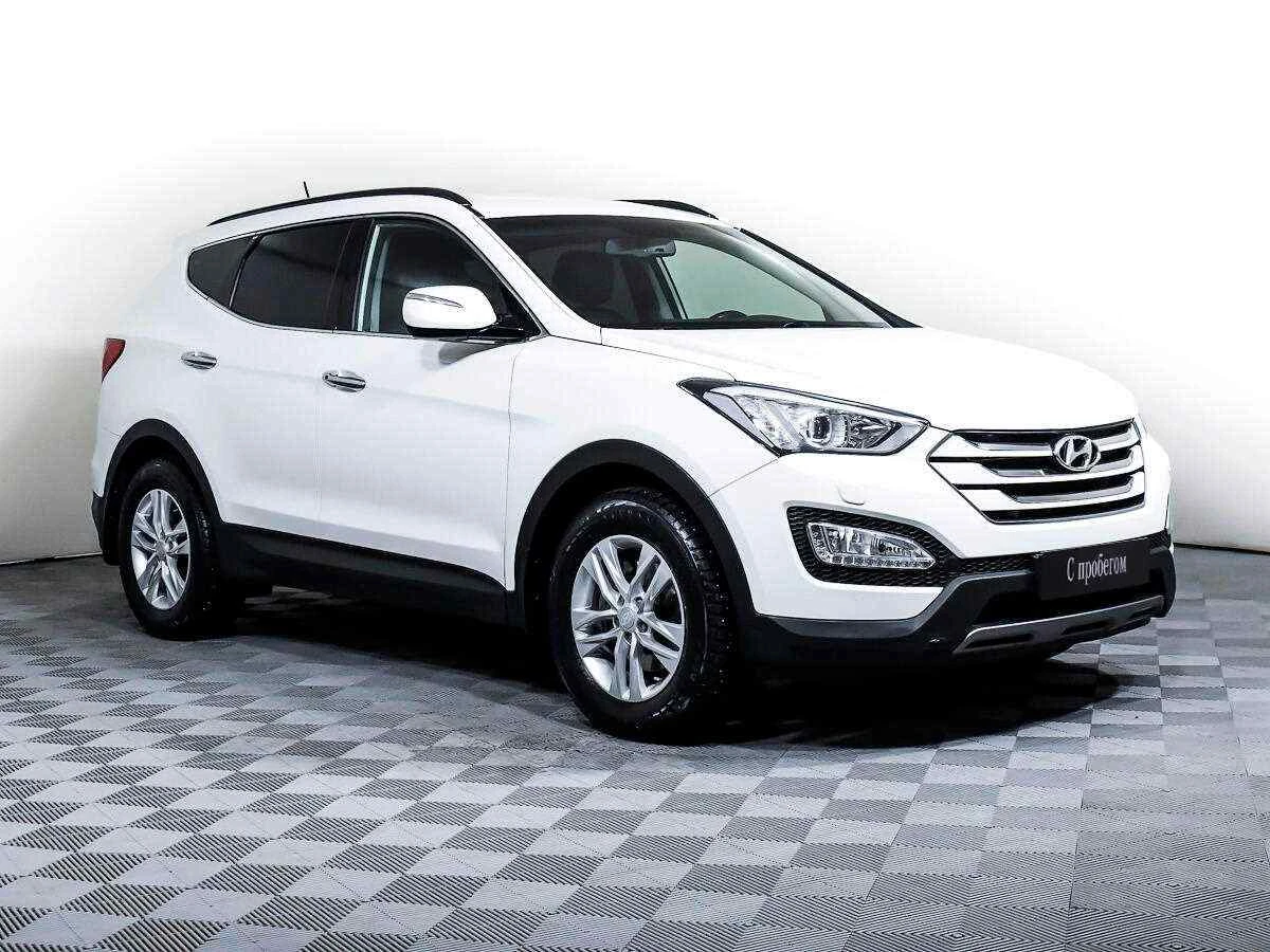 Hyundai Santa Fe, Белый, 2014, Автоматическая, 175 л.с., цена от 1 299 000 руб.