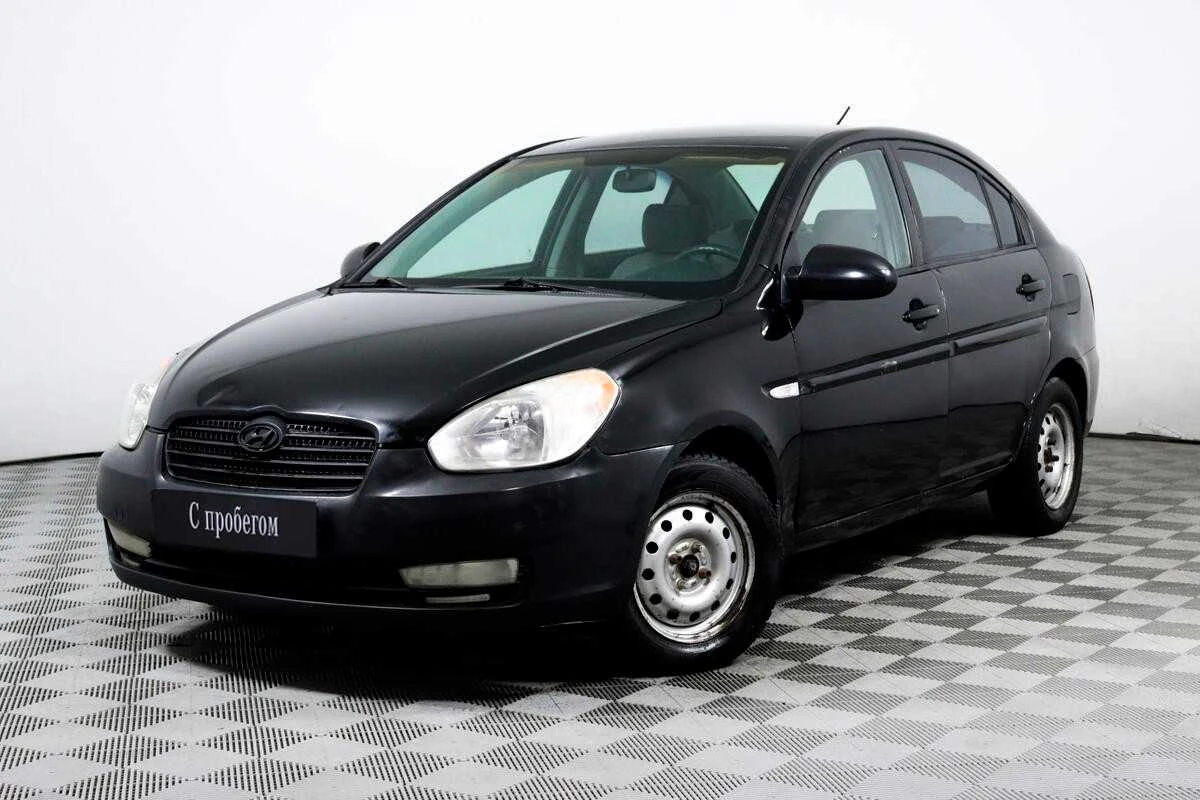 HYUNDAI VERNA, Черный, 2008, Механическая, 97 л.с., цена от 328 000 руб.