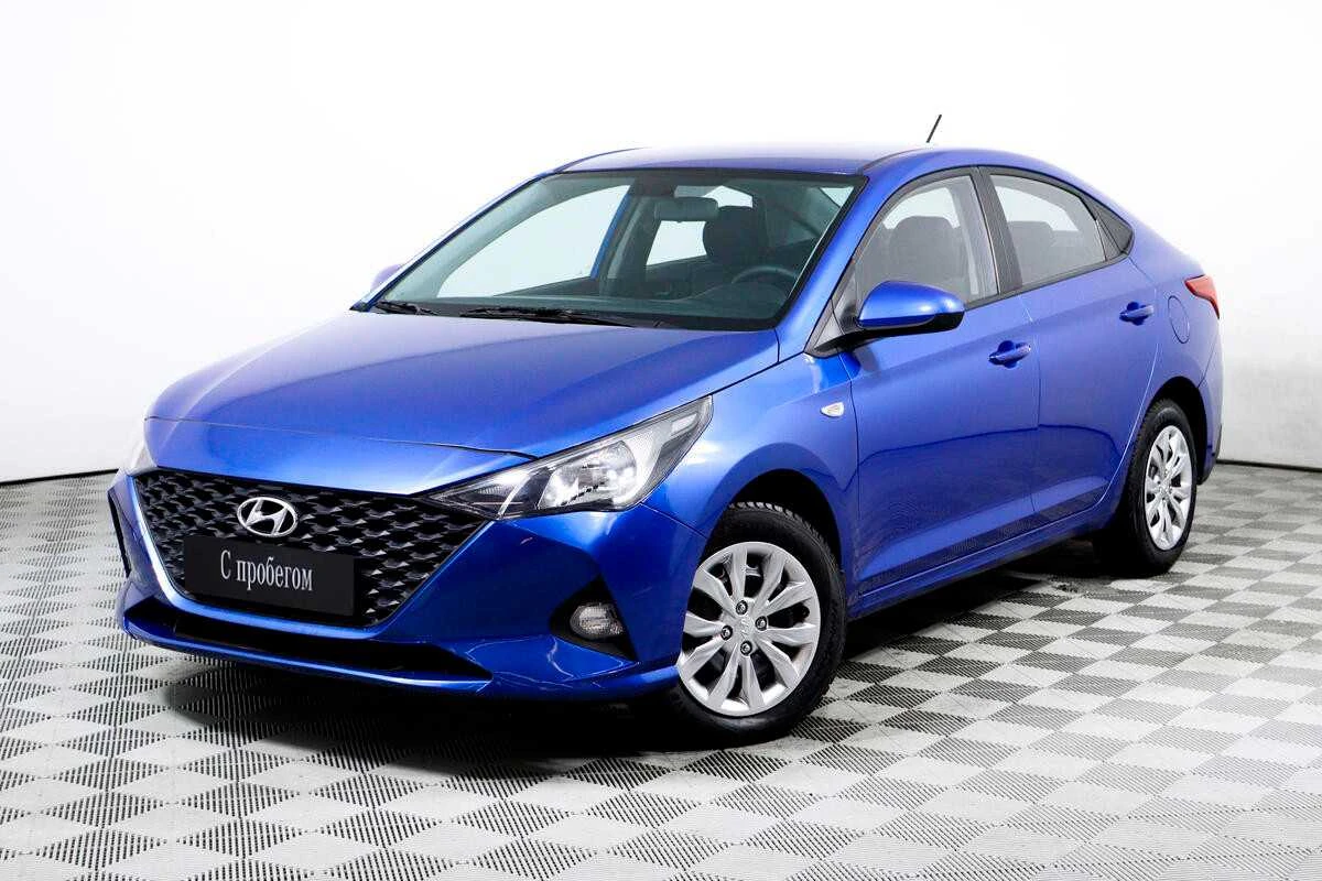 HYUNDAI SOLARIS, Синий, 2021, Автоматическая, 123 л.с., цена от 1 024 000 руб.