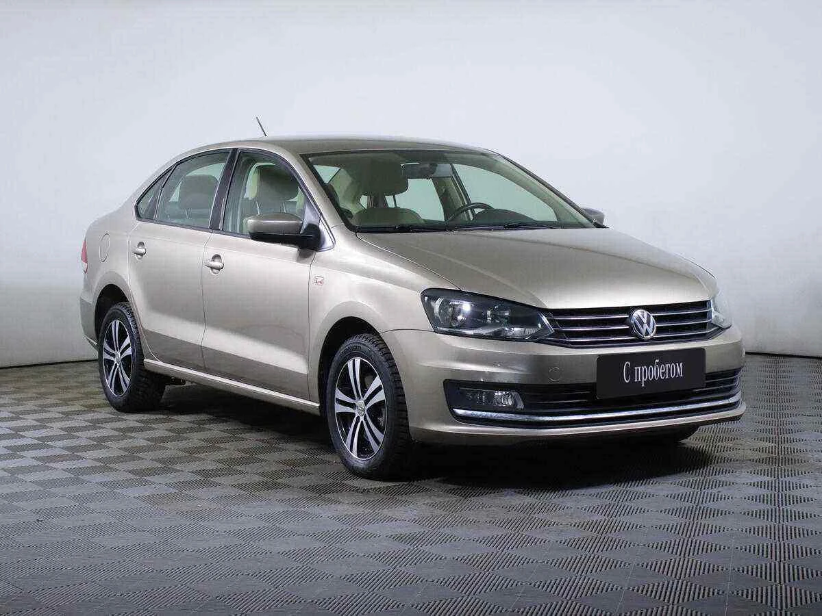 Volkswagen Polo, Бежевый, 2017, Автоматическая, 110 л.с., цена от 509 000 руб.