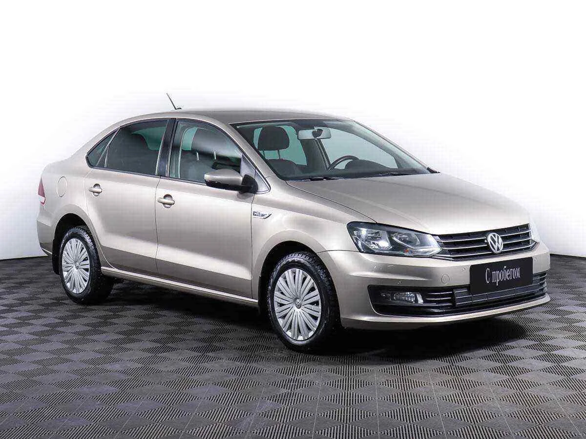 Volkswagen Polo, Бежевый, 2018, Автоматическая, 110 л.с., цена от 474 000 руб.
