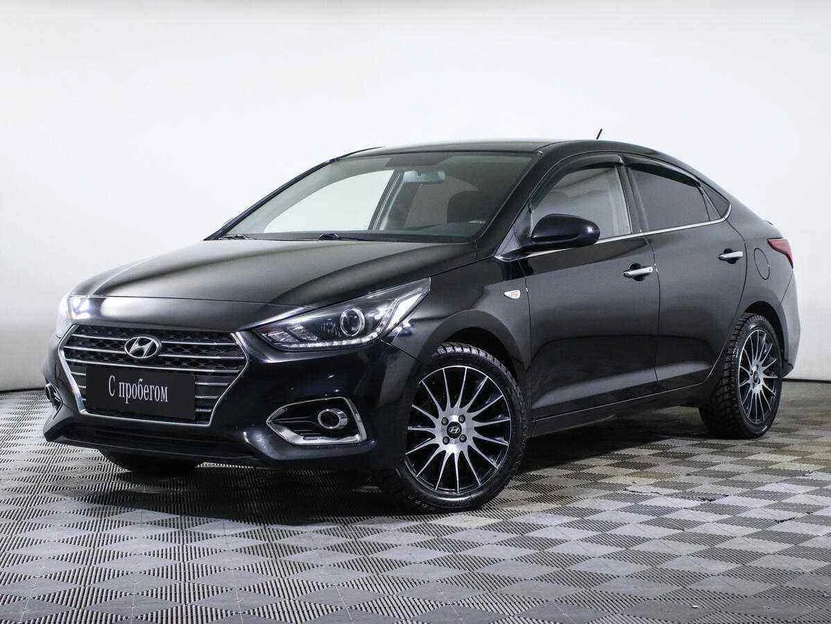Hyundai Solaris, Черный, 2017, Автоматическая, 123 л.с., цена от 499 000 руб.
