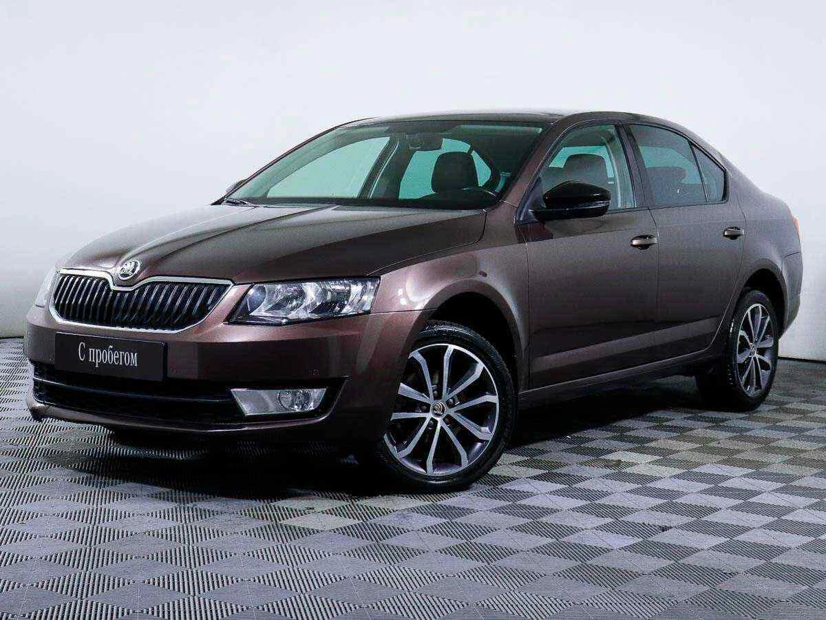 Skoda Octavia, Коричневый, 2014, Робот, 150 л.с., цена от 650 000 руб.