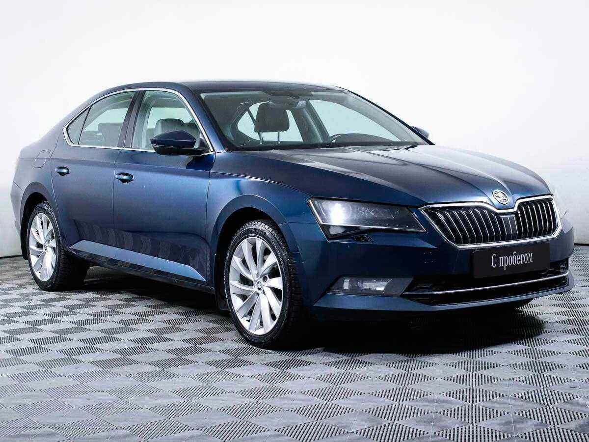 Skoda Superb, Синий, 2016, Робот, 150 л.с., цена от 880 000 руб.
