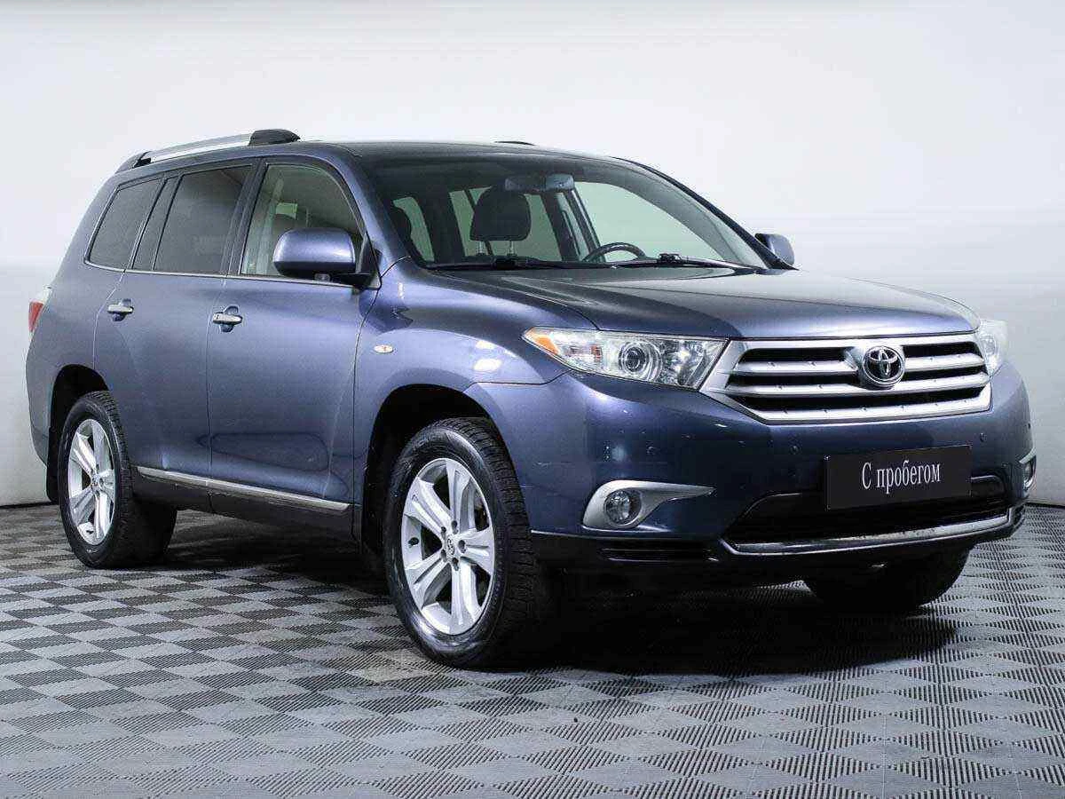 Toyota Highlander, Синий, 2013, Автоматическая, 273 л.с., цена от 1 589 000 руб.