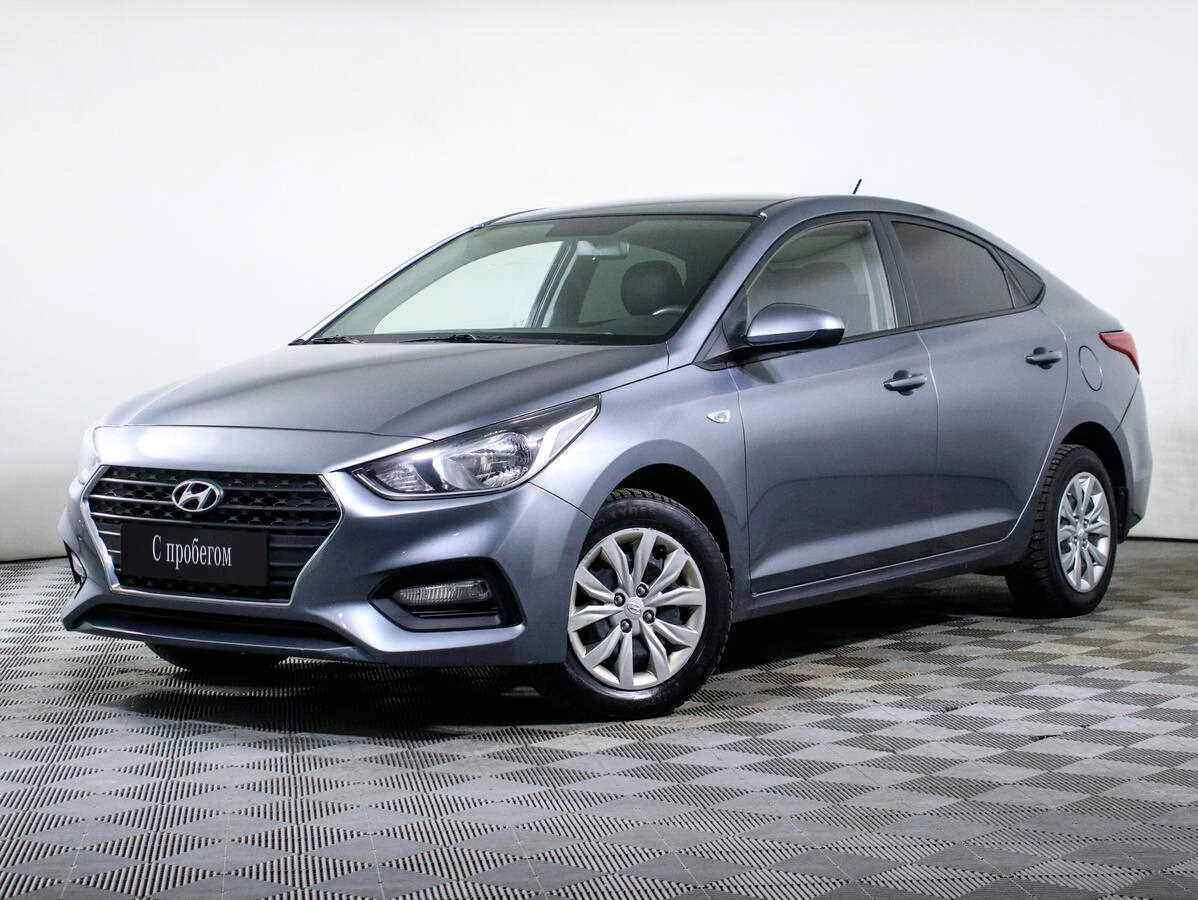 Hyundai Solaris, Серый, 2017, Автоматическая, 123 л.с., цена от 515 000 руб.