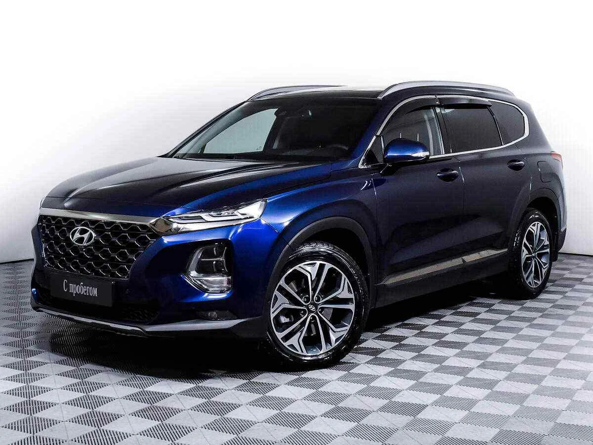 Hyundai Santa Fe, Синий, 2020, Автоматическая, 200 л.с., цена от 2 419 000 руб.