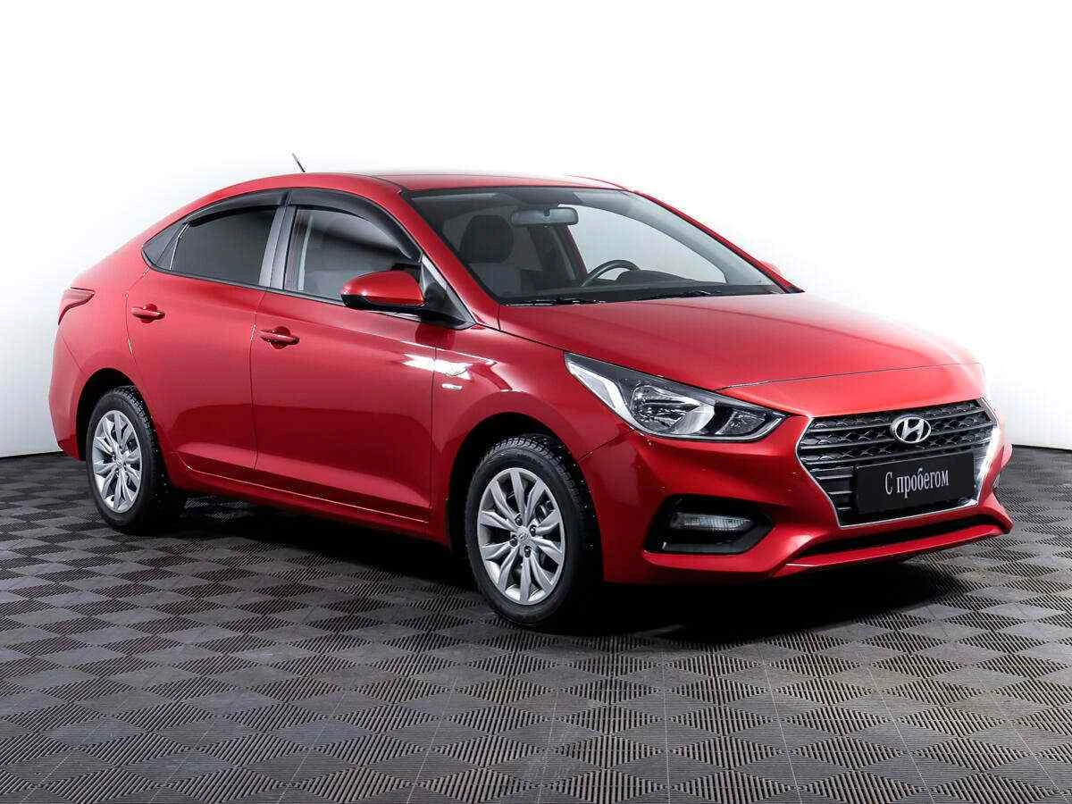 Hyundai Solaris, Красный, 2019, Автоматическая, 123 л.с., цена от 899 000 руб.