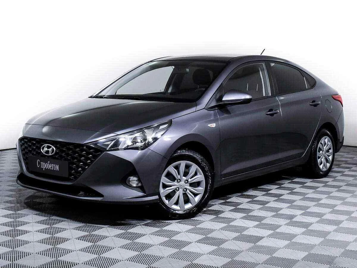 Hyundai Solaris, Серый, 2021, Автоматическая, 123 л.с., цена от 977 000 руб.