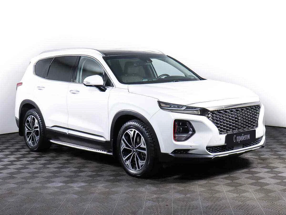 Hyundai Santa Fe, Белый, 2018, Автоматическая, 185 л.с., цена от 2 297 000 руб.