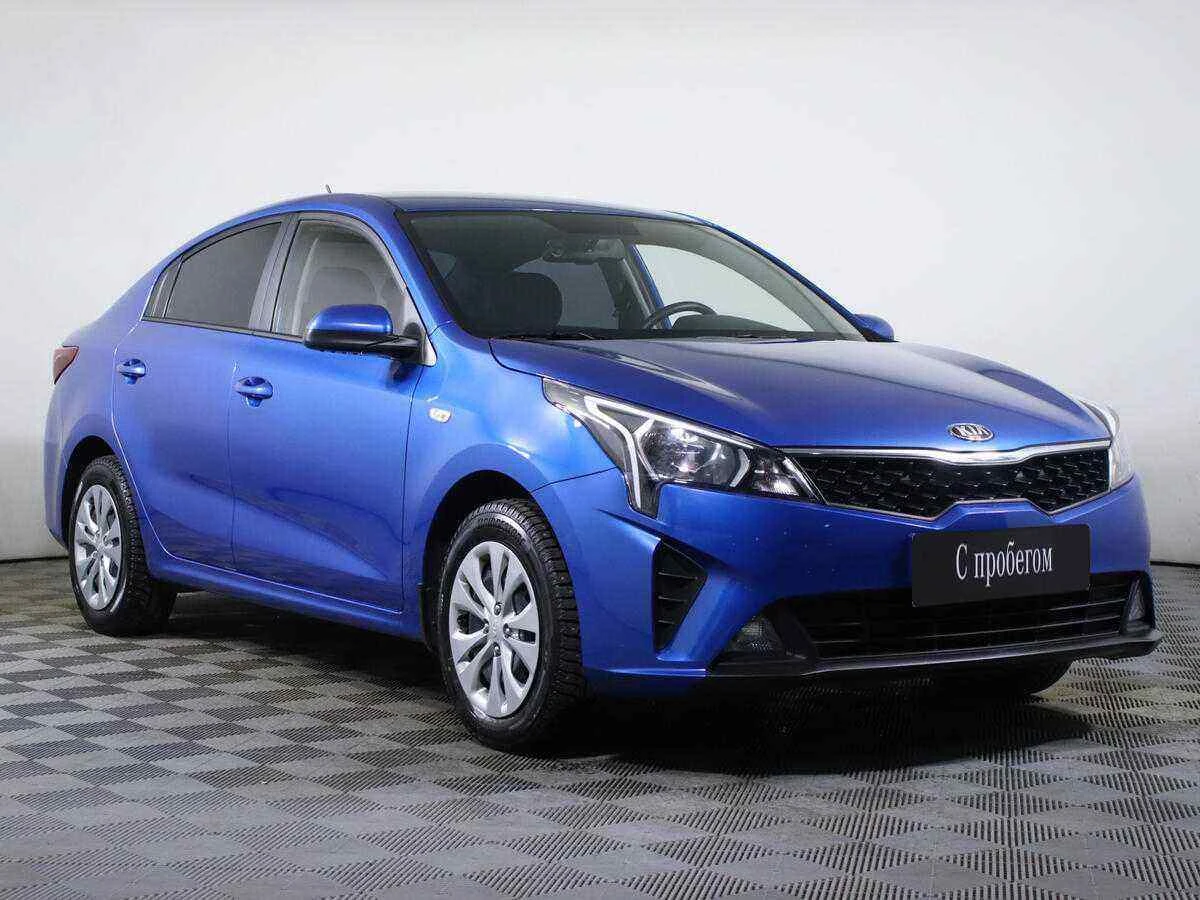 KIA Rio, Синий, 2019, Автоматическая, 123 л.с., цена от 877 000 руб.