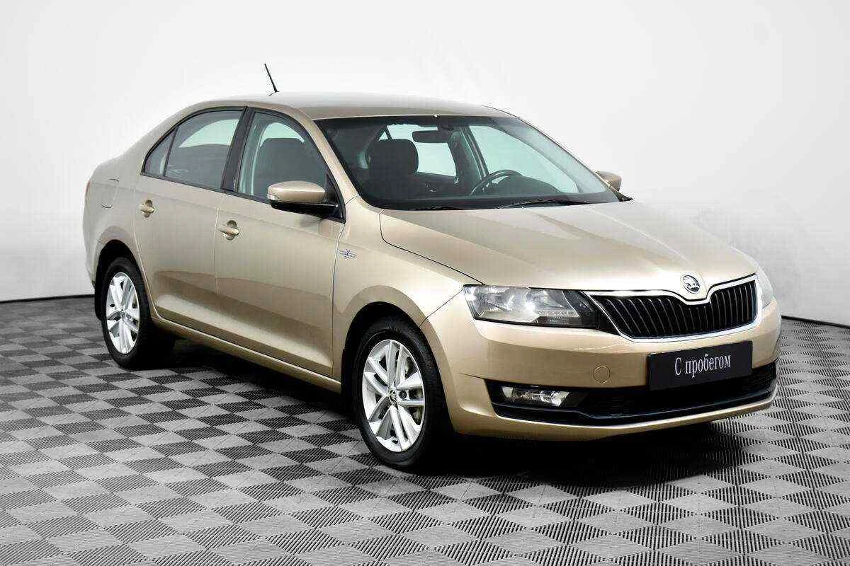 Skoda Rapid, Бежевый, 2018, Автоматическая, 110 л.с., цена от 590 000 руб.