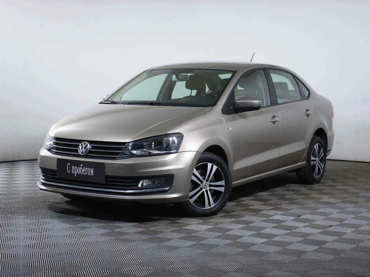 Volkswagen Polo, Бежевый, 2017, Автоматическая, 110 л.с., цена от 509 000 руб.