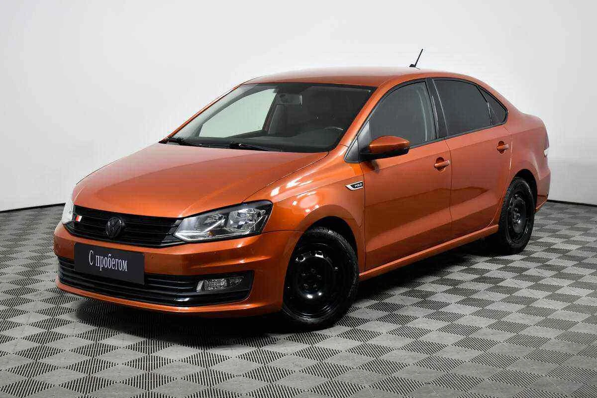 Volkswagen Polo, Оранжевый, 2018, Робот, 125 л.с., цена от 650 000 руб.