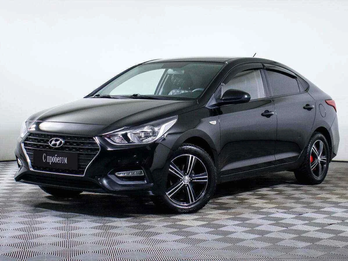 Hyundai Solaris, Черный, 2018, Автоматическая, 100 л.с., цена от 499 000 руб.