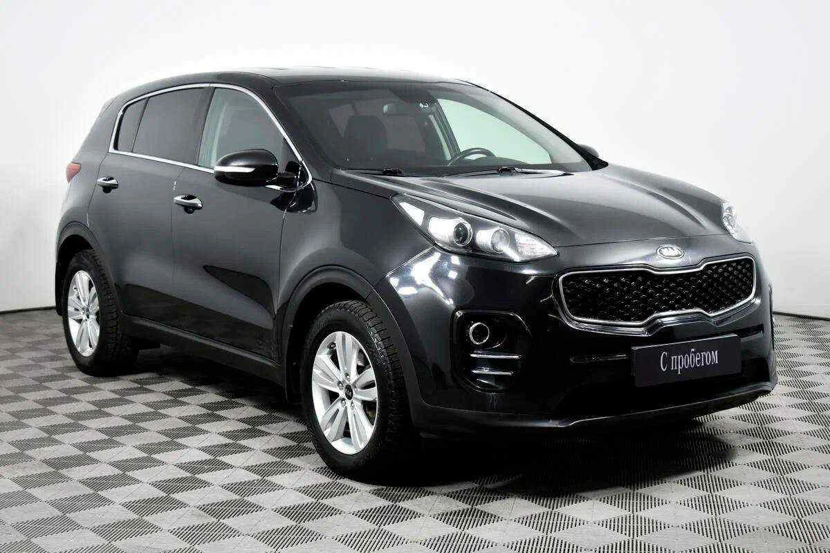 KIA Sportage, Черный, 2017, Автоматическая, 150 л.с., цена от 1 597 000 руб.