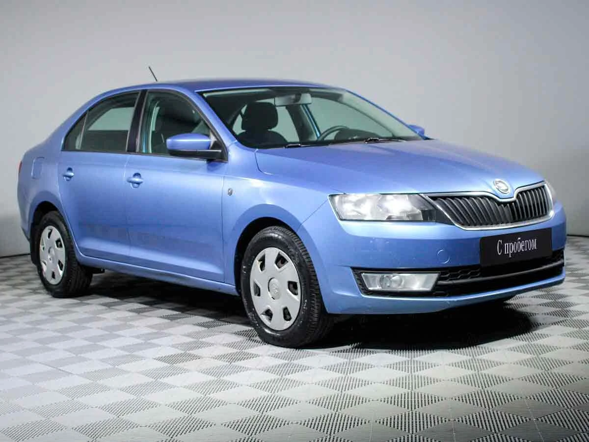 SKODA RAPID, Голубой, 2014, Автоматическая, 105 л.с., цена от 585 600 руб.