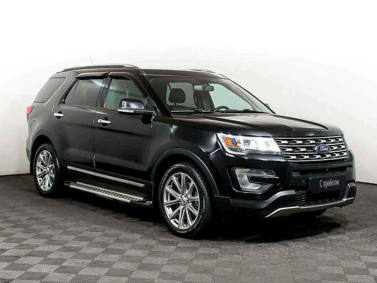 Ford Explorer, Черный, 2016, Автоматическая, 249 л.с., цена от 2 115 000 руб.