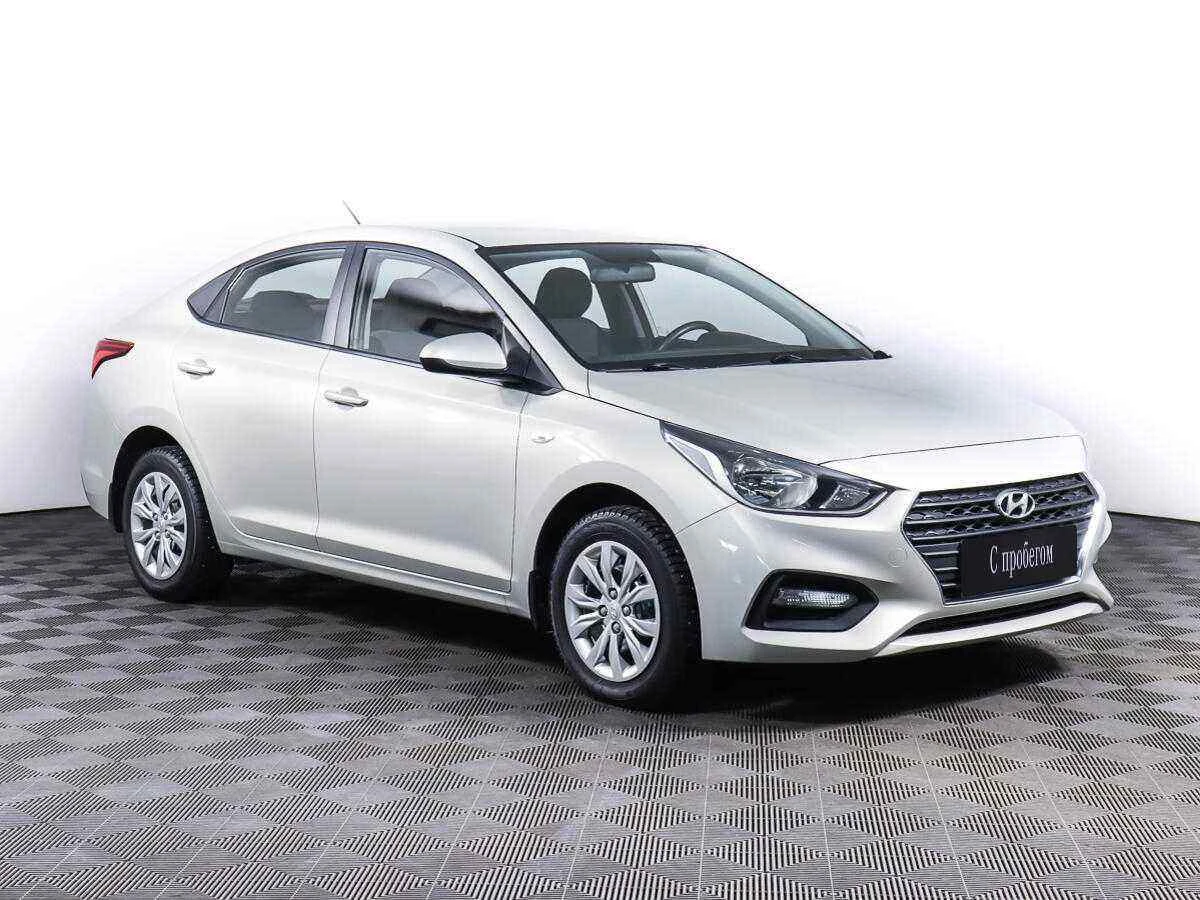 Hyundai Solaris, Серебряный, 2019, Автоматическая, 123 л.с., цена от 755 000 руб.