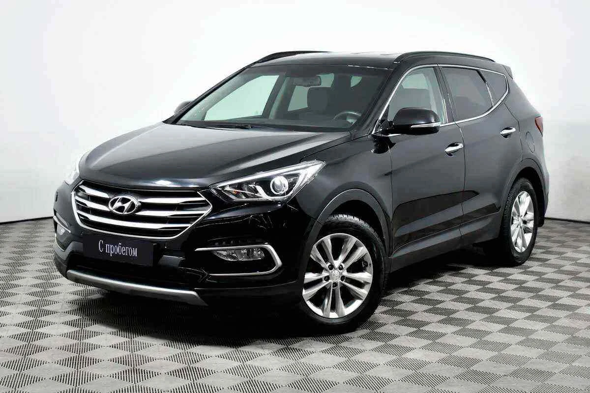 Hyundai Santa Fe, Черный, 2018, Автоматическая, 200 л.с., цена от 1 527 000 руб.