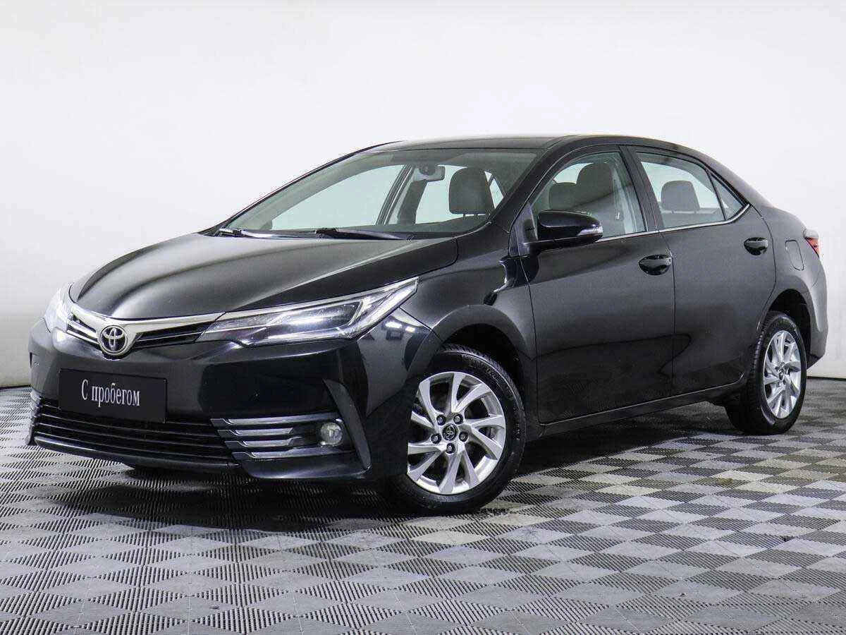Toyota Corolla, Черный, 2017, Вариатор, 122 л.с., цена от 1 140 000 руб.
