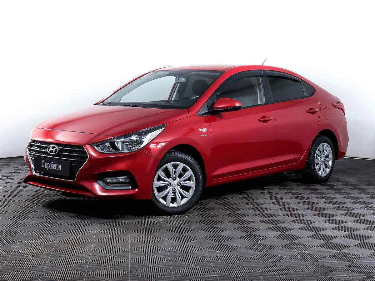 Hyundai Solaris, Красный, 2019, Автоматическая, 123 л.с., цена от 899 000 руб.