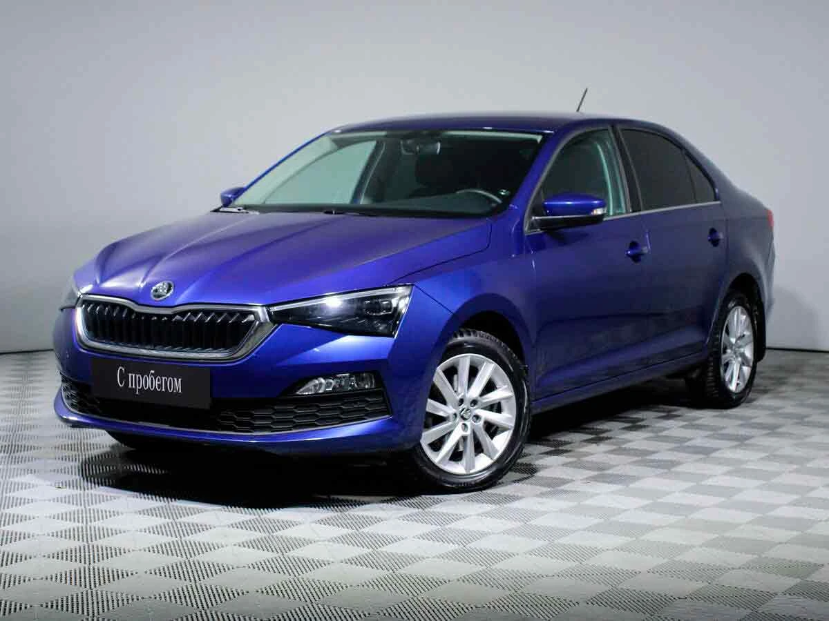 SKODA RAPID, Синий, 2020, Робот, 125 л.с., цена от 1 150 400 руб.
