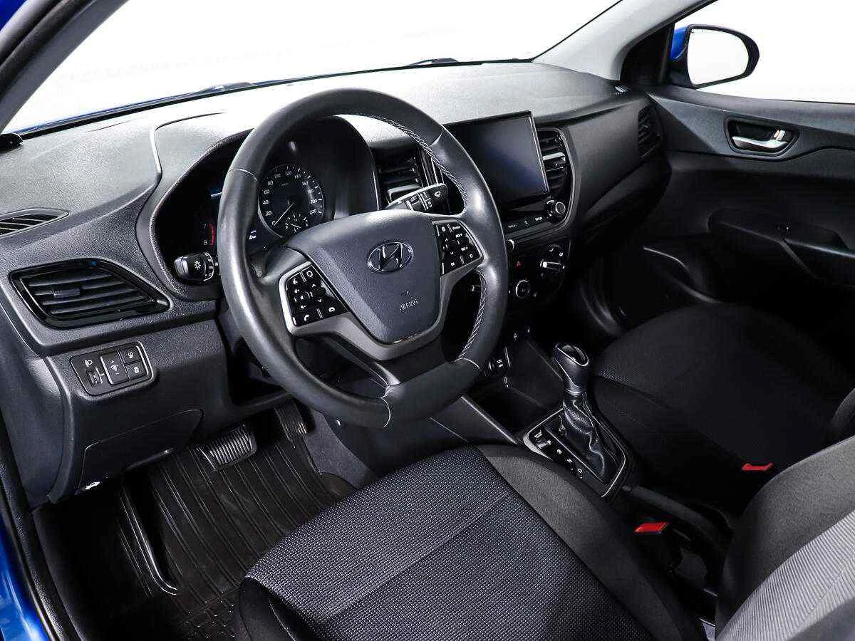 Hyundai Solaris, Синий, 2021, Автоматическая, 123 л.с., цена от 956 000 руб.